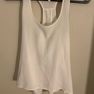 Sleeveless White Blouse